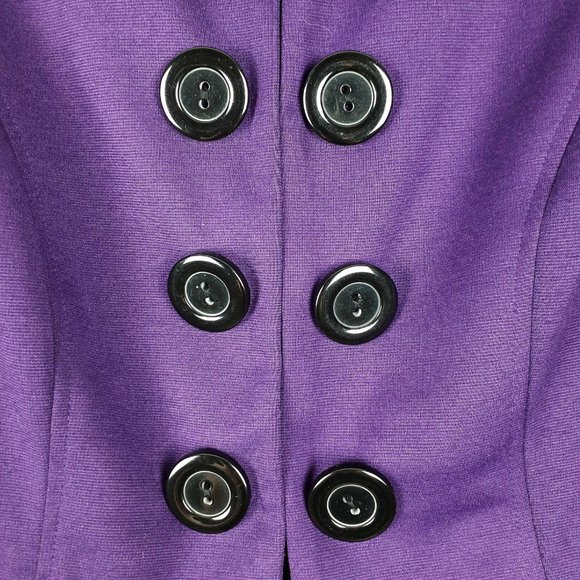 Robbie Bee Dress with Blazer Suit Set, Size 10. Black Purple. 50s Pin Up Retro - Picture 5 of 16